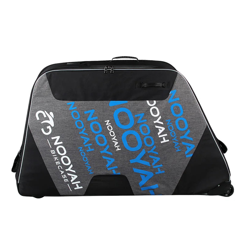 NOOYAH Bike Bag Bicycle Travel Bag Transport Case with Wheel Bag Rear Derailleur Pad Frame Fork Protective Tool Bike Accessories