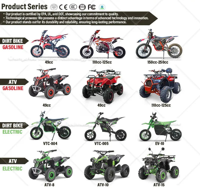 Warehouse Factory Directly 50Cc 2Stroke Petrol All Model Pocket Bike Gas Powered Small Motocross