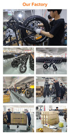 2025 Newest Style 24 Inch Fat Tire Off- Road Electric Mountain Bikes GT2000 Electric Cycle Bicycles for Adults