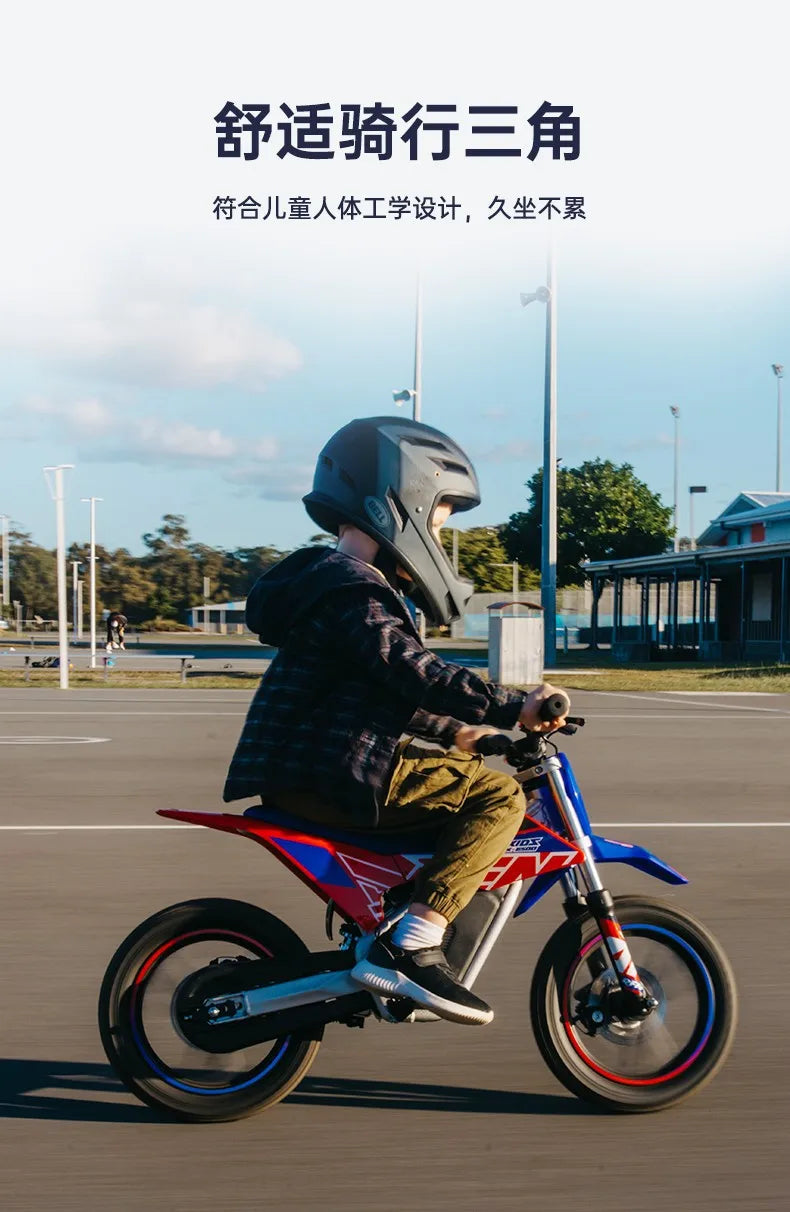 Kids Electric Off-Road Motorcycle - Age 3-8 Two-Wheel Electric Bike, Professional Youth Dirt Bike