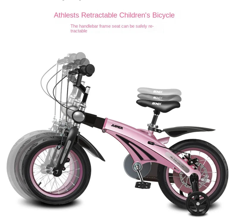 PUOU Children's Bicycle With Magnesium Alloy Monoblock Wheels For Girls And Boys Baby's First Bike Hot New