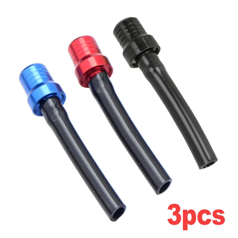 Motorcycle Gas Fuel Cap Single Way Valves Vent Breather Hoses Tubes For Motocross ATV Quad Dirt Pit Bike Fuel Tank Breather Pipe