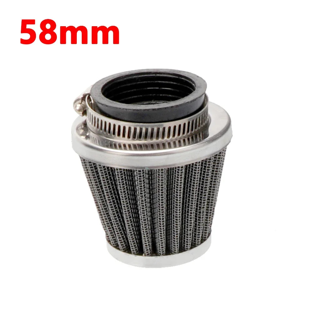 Universal 45mm 50mm 54mm 58mm Mushroom Head Motorcycle Carburetor Air Filter Cleaner Intake For ATV UTV Quad Dirt Pit Bike