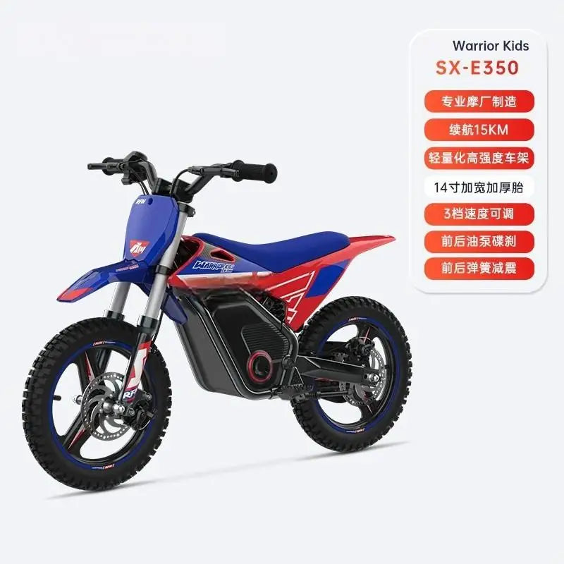 Kids Electric Off-Road Motorcycle - Age 3-8 Two-Wheel Electric Bike, Professional Youth Dirt Bike
