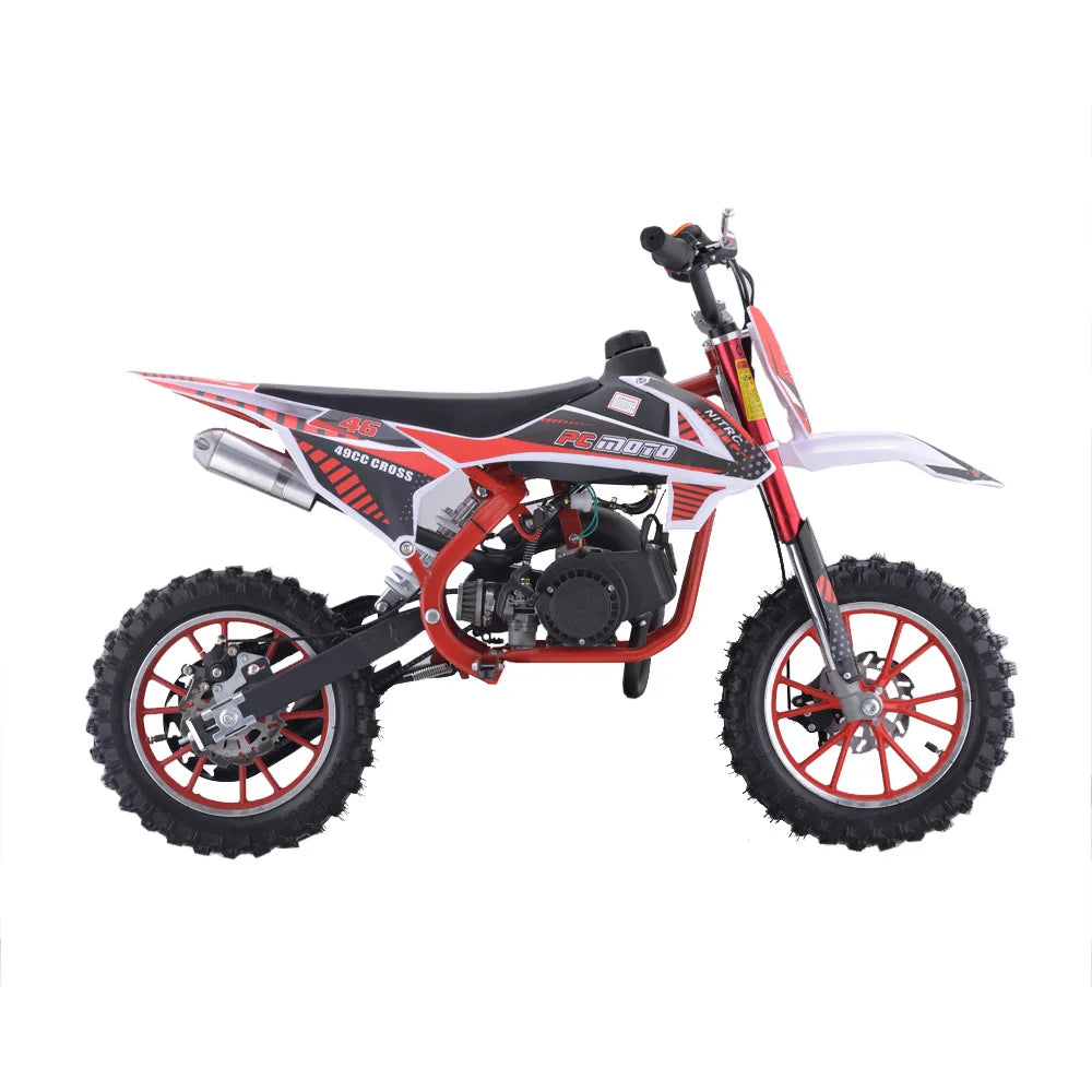49CC 50CC 2Stroke ATV OFF-road Motorbike Mini Dirt Bike lightweight beach motocross bike Gasoline Motorcycle