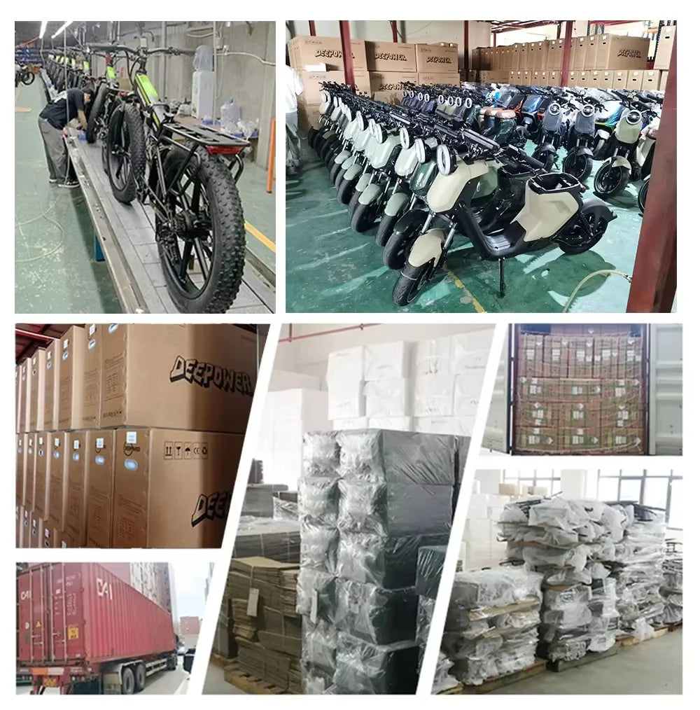 Deepower Electric Bike 2000W 48V 60AH 20Inch Fat Tire Mountain Ebike for Adults Disc Brake Off-Road Adventure Electric Bicycle