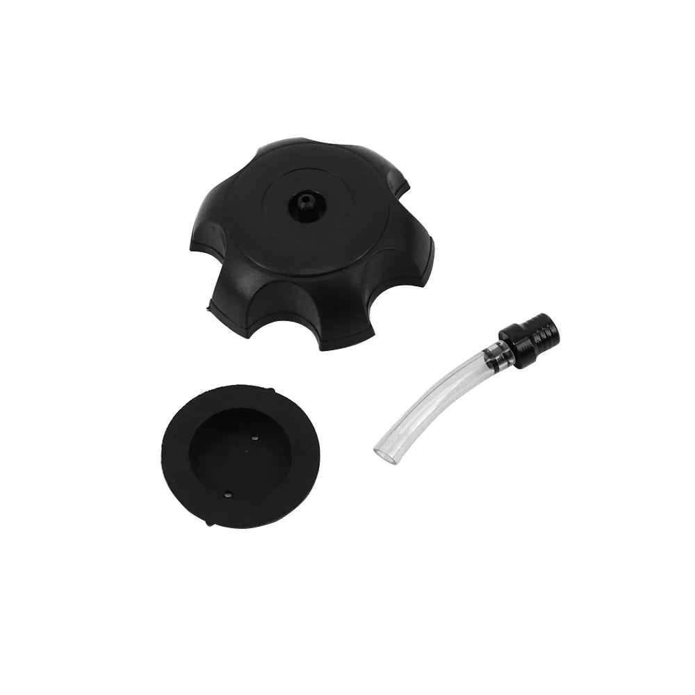 Universal 50mm Plastic Black Racing Gas Fuel Tank Cap With Vent Cap For Yamaha Kawasaki Honda Suzuki Motorcycle Dirt Bike ATV