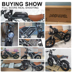 DEEPOWER S7Pro Electric Bike for Adults, 48V, 60Ah,Dual Battery, 20''x4.0 Fat Tires,Snow Mountain E-Bike, 2000W Electric Bicycle