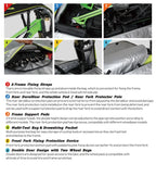 NOOYAH Bike Bag Bicycle Travel Bag Transport Case with Wheel Bag Rear Derailleur Pad Frame Fork Protective Tool Bike Accessories