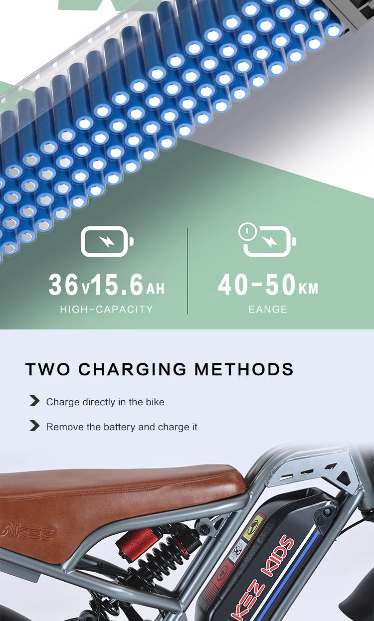 Mini motorcycle children riding electric bike 350W motor 36V 16Ah battery 16 inch tire E bike new urban sports electric bicycle