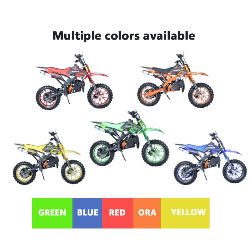 Air-cooled 2 Stroke Mini Dirt Bikes 49cc