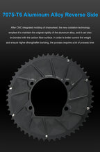 Riro Carbon 110Bcd Chainring Carbon Road Bike Chainring 50-34T 52-36T 53-39T 54-40T for R7100 R8100 R9200 110 Bcd Crown Aluminum