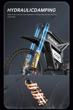 FVKINGE6 off-road electric bicycle peak 2900W motor 60KM/H52V40AH electric motorcycle 25 inches