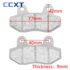 Motorcycle Front and Rear Brake Pads for 50cc 70cc 90cc 110cc 125cc 140cc to 170cc 200cc 250cc Pit Dirt Bike ATV Quad Motocross