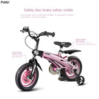 PUOU Children's Bicycle With Magnesium Alloy Monoblock Wheels For Girls And Boys Baby's First Bike Hot New