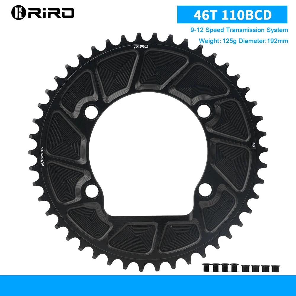 RIRO 110 BCD Chainring 9/10/11/12S Road Bike Chainring Aluminum Alloy Road Bicycle Chainwheel for SHIMANO R7000 R8000 R9100