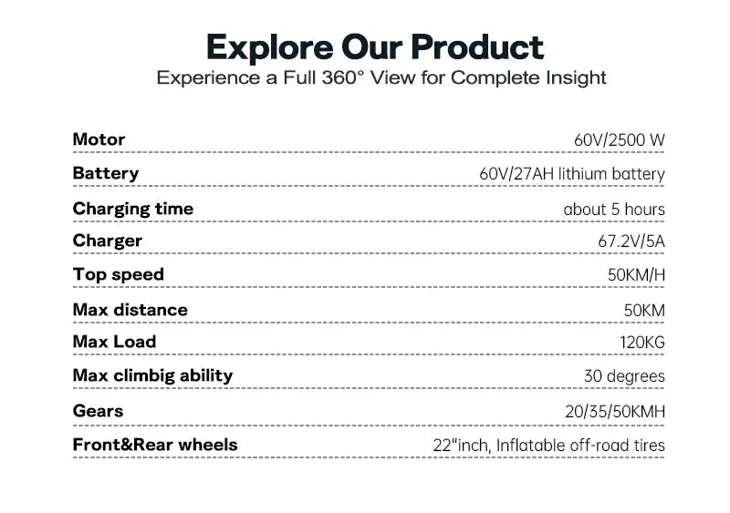 Spot Goods Off Road Powerful Motorbikes Brushless 60V 2500W Adult All Terrain Electric Dirt Bike