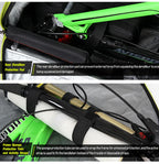 NOOYAH Bike Bag Bicycle Travel Bag Transport Case with Wheel Bag Rear Derailleur Pad Frame Fork Protective Tool Bike Accessories