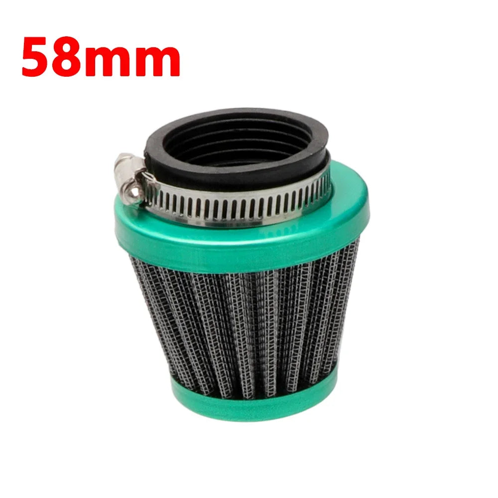 Universal 45mm 50mm 54mm 58mm Mushroom Head Motorcycle Carburetor Air Filter Cleaner Intake For ATV UTV Quad Dirt Pit Bike