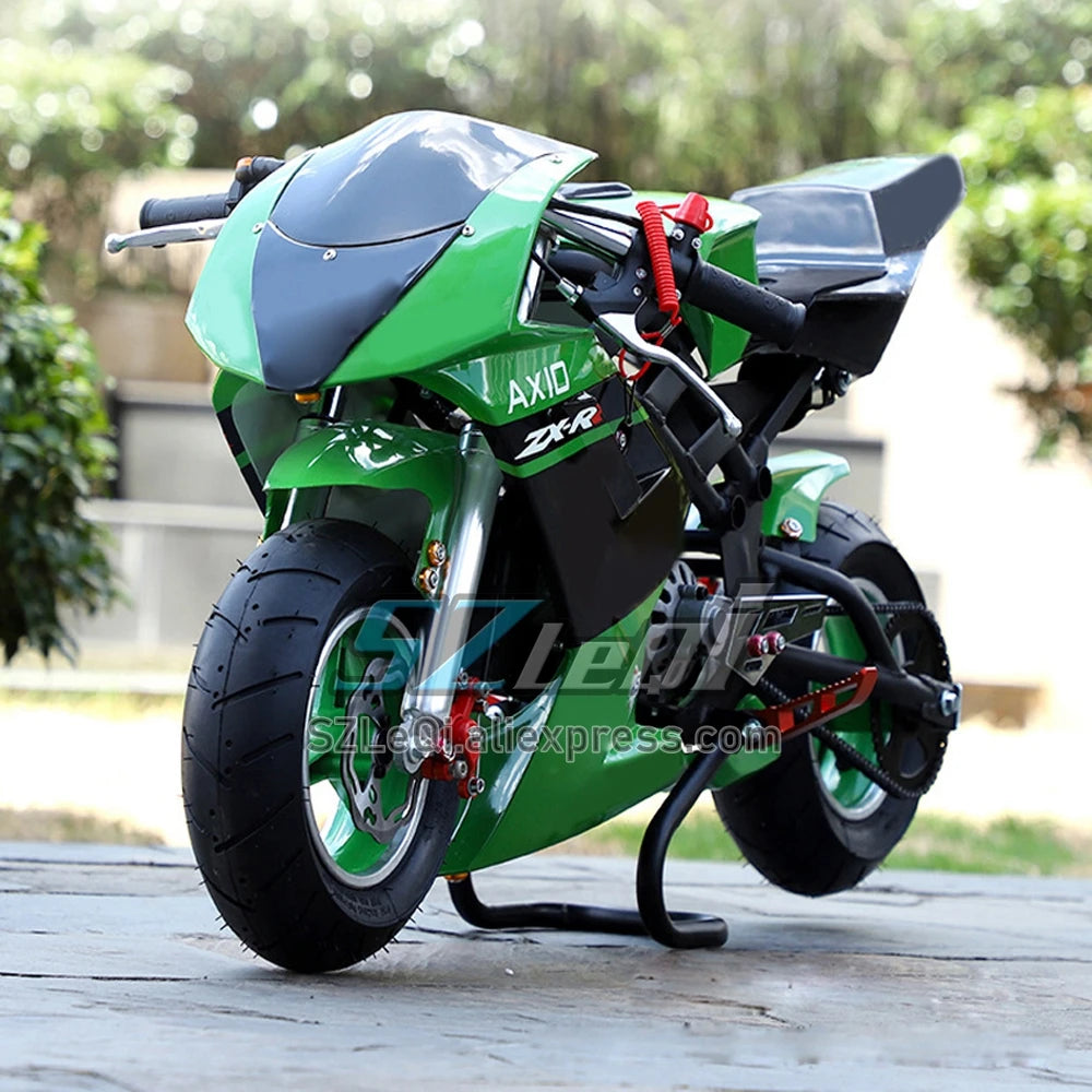 49CC 50CC 2Stroke Mini Motorcycle Small Buggy Gasoline Scooter ATV off-road Superbike Adult Vehicle Mountain Child Gas Moto Bike