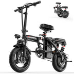 Mini Folding Electric Bike 48V 400W 30AH 14-inch Electric City Bike Folding Electric Bicycle Cheap Adult Battery Powered Scooter
