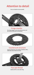 Riro Carbon 110Bcd Chainring Carbon Road Bike Chainring 50-34T 52-36T 53-39T 54-40T for R7100 R8100 R9200 110 Bcd Crown Aluminum