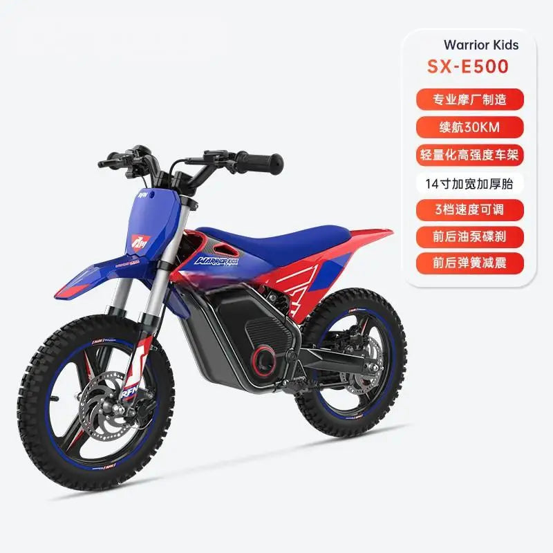 Kids Electric Off-Road Motorcycle - Age 3-8 Two-Wheel Electric Bike, Professional Youth Dirt Bike