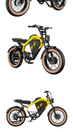 Retro Electric Motorcycle  2000W 52V 40AH Electric Motorcycle 20*40 Fat Tire Mountain Electric Bike Adult Off-Road Bicycle