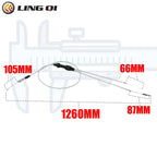 LINGQI Universal Throttle Cable Line for 49cc 50cc 70cc 90cc 110cc 125cc ATV Quad 4 Wheeler Mini Pit Dirt Bike