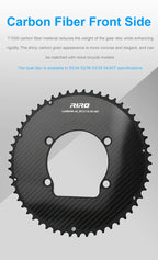 Riro Carbon 110Bcd Chainring Carbon Road Bike Chainring 50-34T 52-36T 53-39T 54-40T for R7100 R8100 R9200 110 Bcd Crown Aluminum