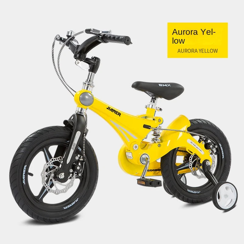 PUOU Children's Bicycle With Magnesium Alloy Monoblock Wheels For Girls And Boys Baby's First Bike Hot New
