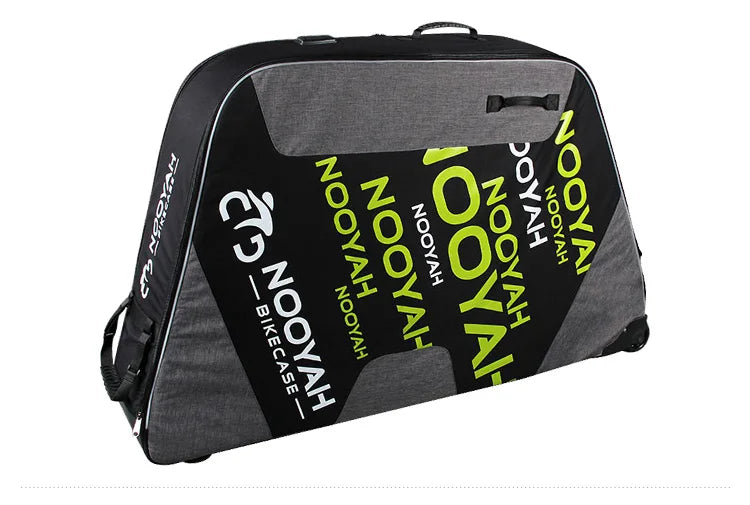 NOOYAH Bike Bag Bicycle Travel Bag Transport Case with Wheel Bag Rear Derailleur Pad Frame Fork Protective Tool Bike Accessories
