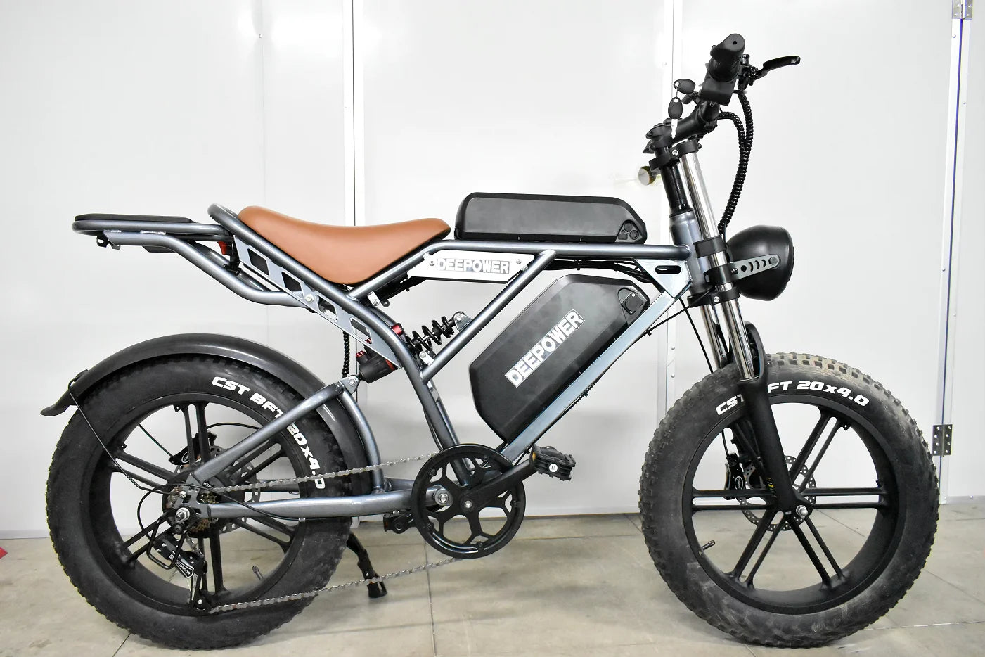 Deepower Electric Bike 2000W 48V 60AH 20Inch Fat Tire Mountain Ebike for Adults Disc Brake Off-Road Adventure Electric Bicycle