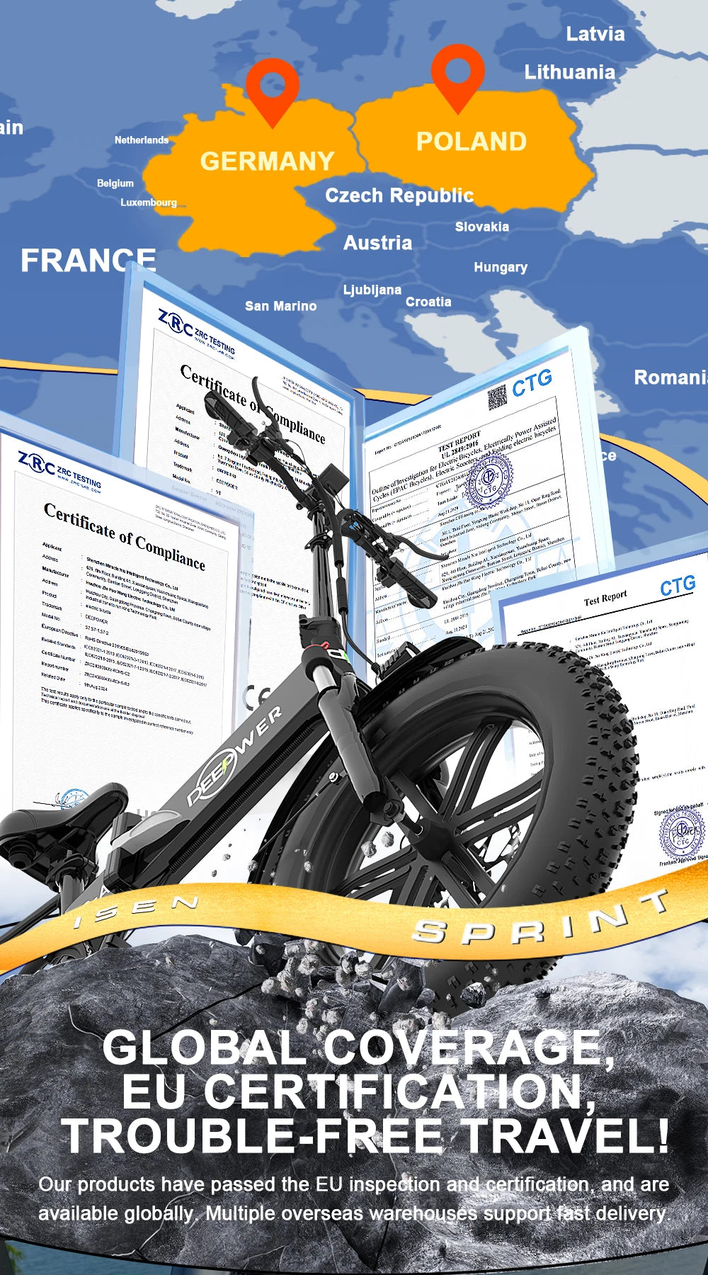 DEEPOWER S7Pro Electric Bike for Adults, 48V, 60Ah,Dual Battery, 20''x4.0 Fat Tires,Snow Mountain E-Bike, 2000W Electric Bicycle