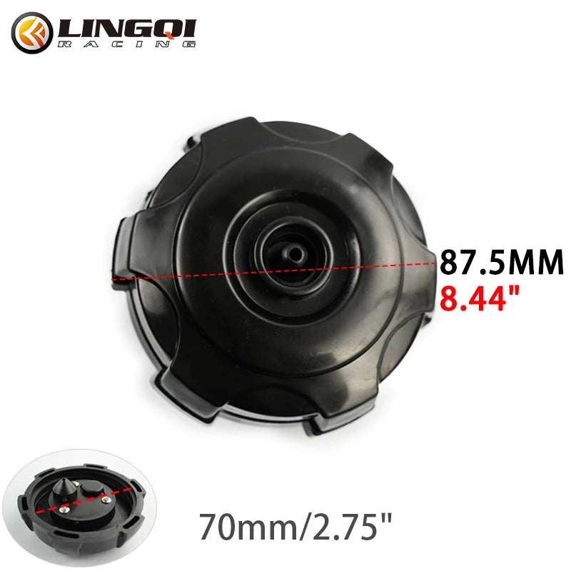 Universal Off Road Vehicle Fuel Gas Tank Cap Lid Replacement Plastic Covers for 49cc 70cc 90CC 110cc ATV Dirt Bike Accessories