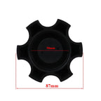 Universal 50mm Plastic Black Racing Gas Fuel Tank Cap With Vent Cap For Yamaha Kawasaki Honda Suzuki Motorcycle Dirt Bike ATV