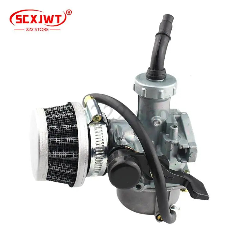 Motorcycle Carburetor PZ19 19mm Set with Air Filter for 50 70 90 110cc Universal ATV Off-road Dirt Pit Bike Motocross