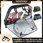 NOOYAH Bike Bag Bicycle Travel Bag Transport Case with Wheel Bag Rear Derailleur Pad Frame Fork Protective Tool Bike Accessories