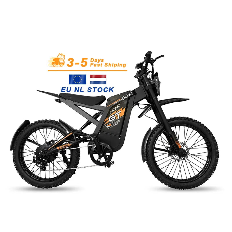2025 Newest Style 24 Inch Fat Tire Off- Road Electric Mountain Bikes GT2000 Electric Cycle Bicycles for Adults