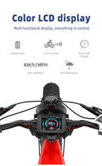 Retro Electric Motorcycle  2000W 52V 40AH Electric Motorcycle 20*40 Fat Tire Mountain Electric Bike Adult Off-Road Bicycle