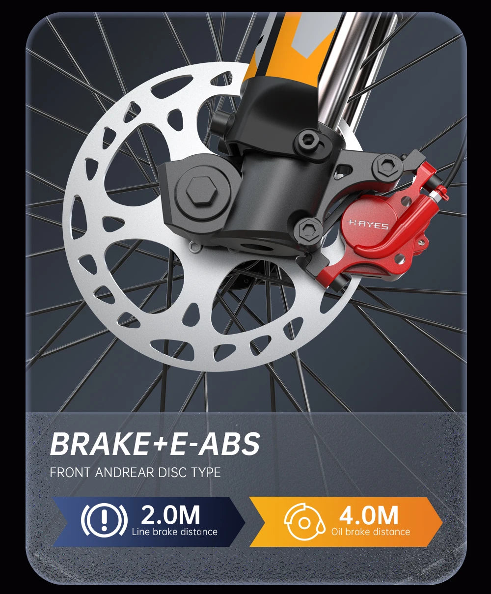 E6 Adult Electric Bicycle 2000w 52V 40ah Mountain Electric Bike 25 Inch Tire Outdoor Entertainment Off Road E Bike