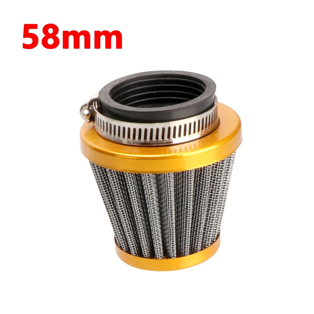 Universal 45mm 50mm 54mm 58mm Mushroom Head Motorcycle Carburetor Air Filter Cleaner Intake For ATV UTV Quad Dirt Pit Bike