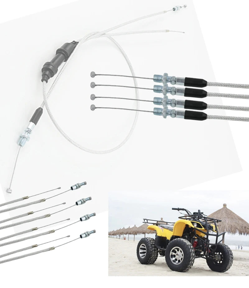 LINGQI Universal Throttle Cable Line for 49cc 50cc 70cc 90cc 110cc 125cc ATV Quad 4 Wheeler Mini Pit Dirt Bike