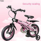 PUOU Children's Bicycle With Magnesium Alloy Monoblock Wheels For Girls And Boys Baby's First Bike Hot New