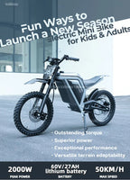 Spot Goods Off Road Powerful Motorbikes Brushless 60V 2500W Adult All Terrain Electric Dirt Bike