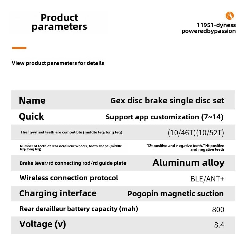 Wheeltop New GeX Gravel Bike Wireless Electronic Shifte Groupset r Single Chainring 7-13 Speed High-Tension Rear Derailleur