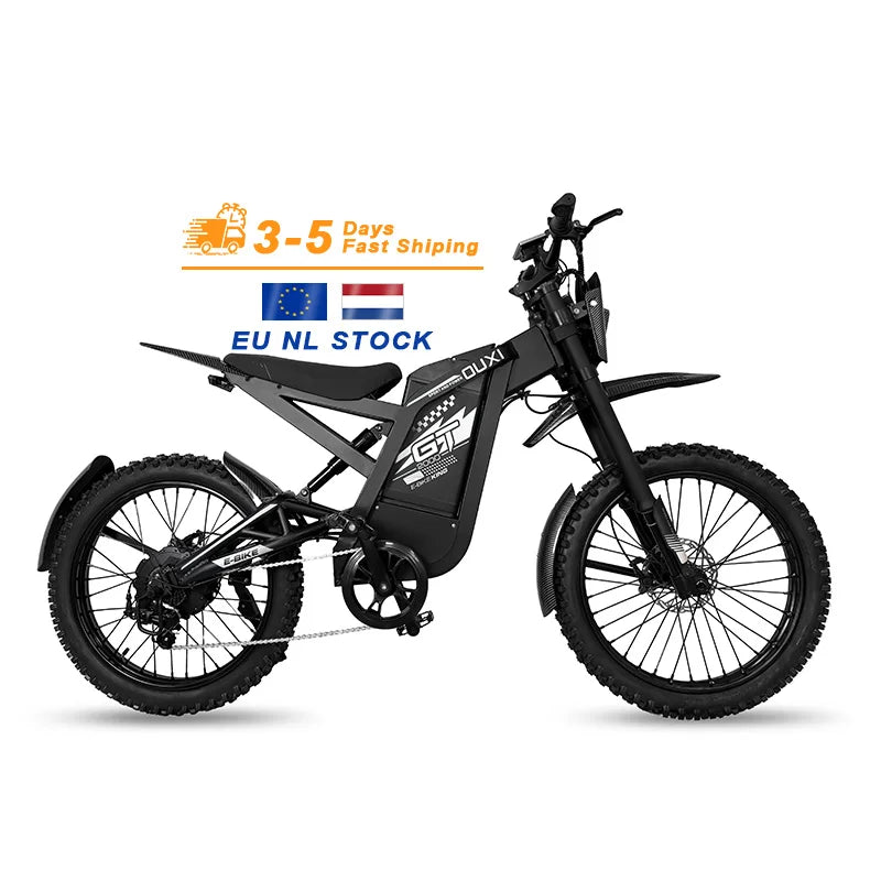 2025 Newest Style 24 Inch Fat Tire Off- Road Electric Mountain Bikes GT2000 Electric Cycle Bicycles for Adults