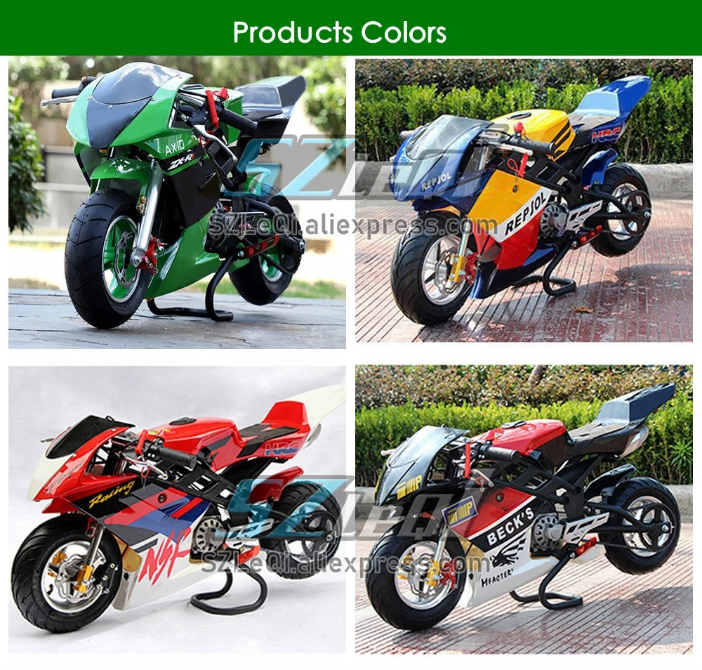 49CC 50CC 2-Stroke Gasoline MINI Motorcycle Street Sports Racing Small Dirt Bikes Adult Children Boy Girl Child Men Women MOTO